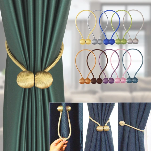 1/2PCS Flowers Magnetic Curtain Clip Curtain Holders Tieback Buckle Clips  Buckle Tie Back Curtain Accessories Home Decor - AliExpress