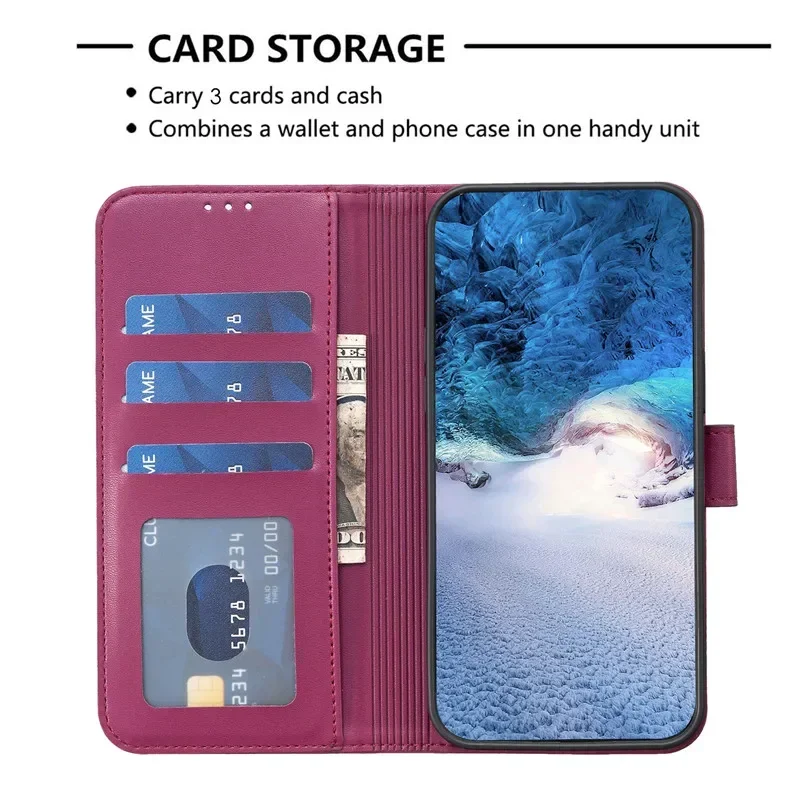 Lucky Grass 3D Wallet Flip Case Cover with Card Holder