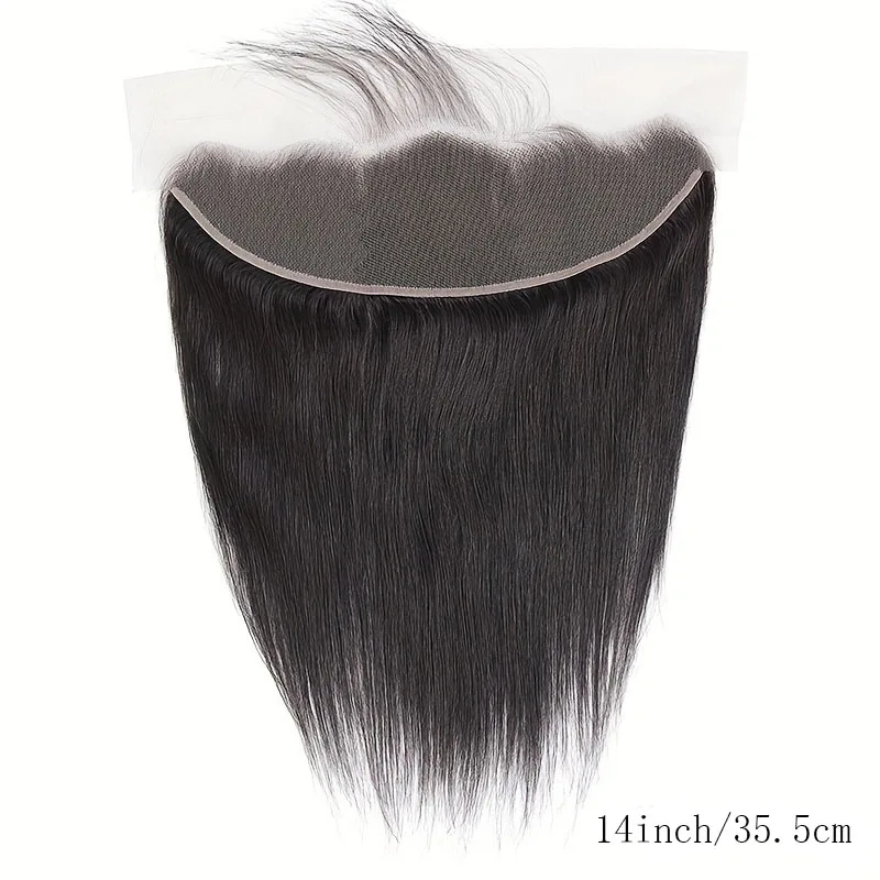 13x4 Lace Frontal Closure Straight Lace Closure Human Hair Transparent Ear to Ear Frontal Extensions for Women