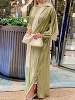 Muslim Dress 2 Piece Set Abayas Women Autumn Elegant Party Arab Morocco Hijab Abaya Dubai Turkey Islam Kaftan Musulmane Vestidos 3