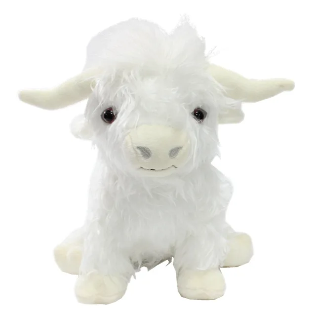 25cm 6 Style The Simulation Highland Cow Plush Animal Doll Soft Stuffed Highland Cow Cattle Plush Toy Kid Baby Gift Toy