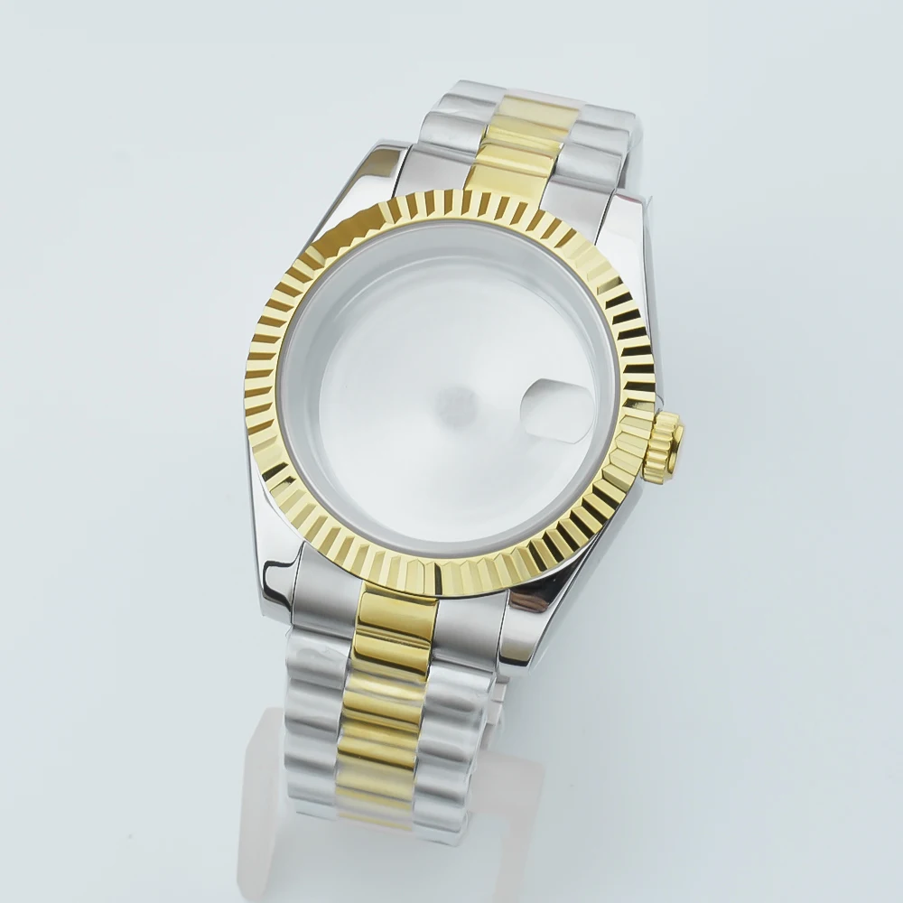 Gold Case with Presidential Bracelet and Sapphire Glass Crystal – 36mm/40mm