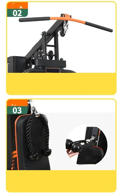 Home Gym Exercise Adjustable 45kg 68kg Weight Stack Machine Cable Crossover Multifunction Strengthen Machine 4