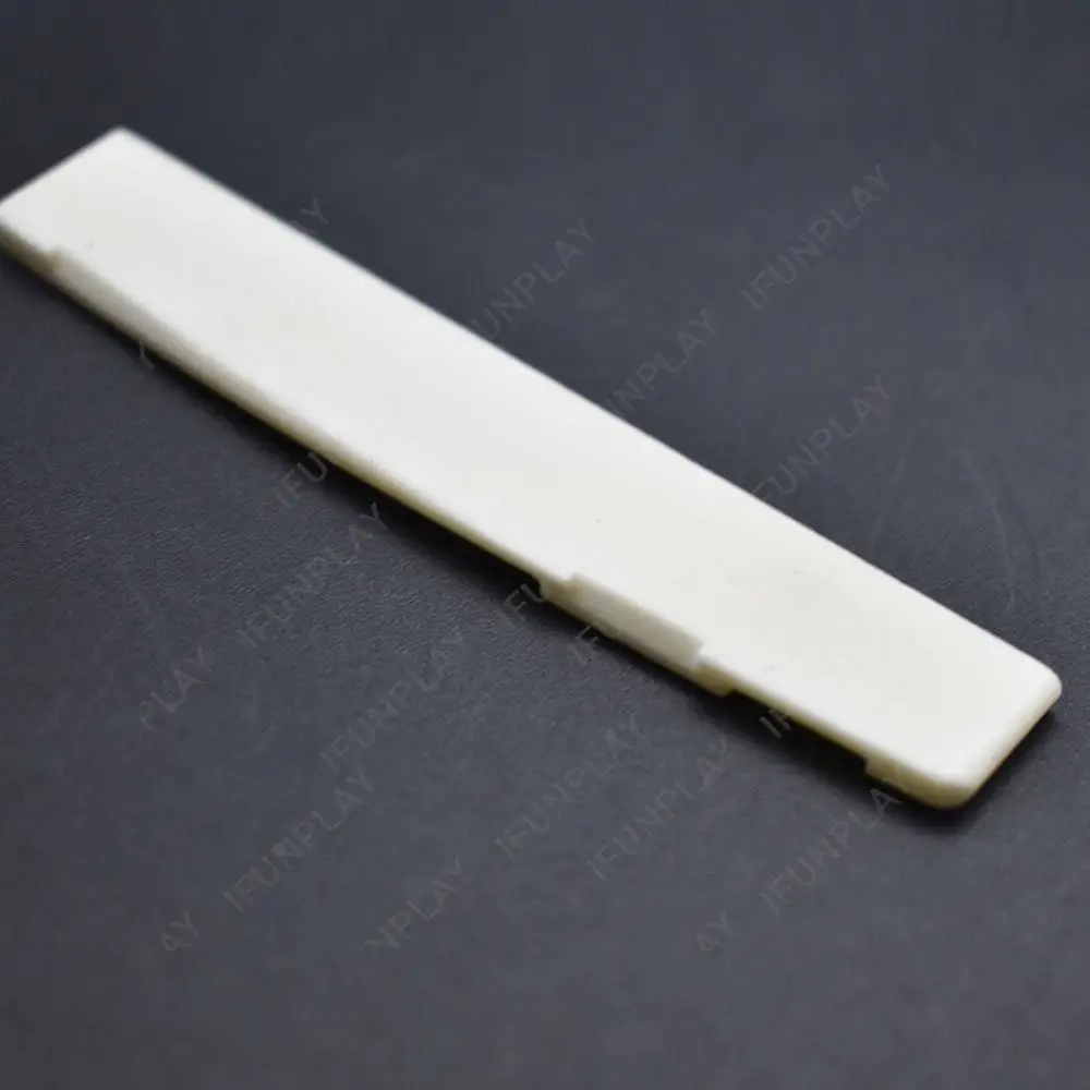 Slotted Real Bone 12 String Guitar Nuts for Acoustic Guitar 49*6*9.2/8.7MM 76*3*13 mm Guitarra Accessories 2Pcs