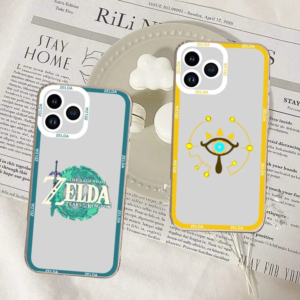Gioco L-Legend Z-Zelda Kingdom Custodia Per Telefono Per Iphone 11 12 Mini 13 14 15 Pro Max Guscio Trasparente