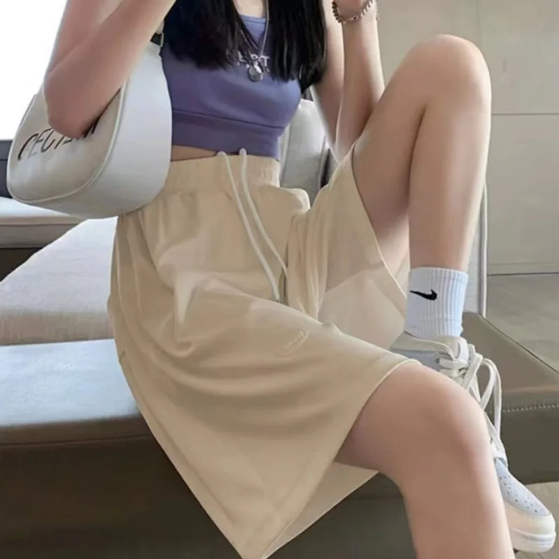 Maternity Summer Plus Size High Waist Pants For Pregnant Women Maternity Wide Leg Loose Shorts Ladies Pregnancy Capris