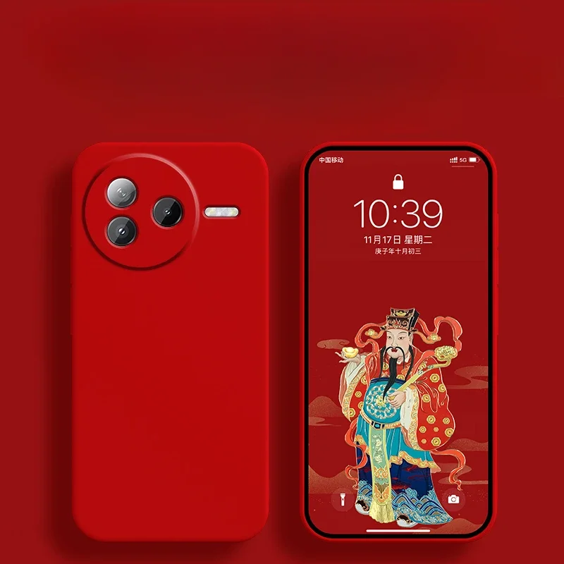 Liquid Silicone Matte Back Case with Candy Color and Camera Lens Protection