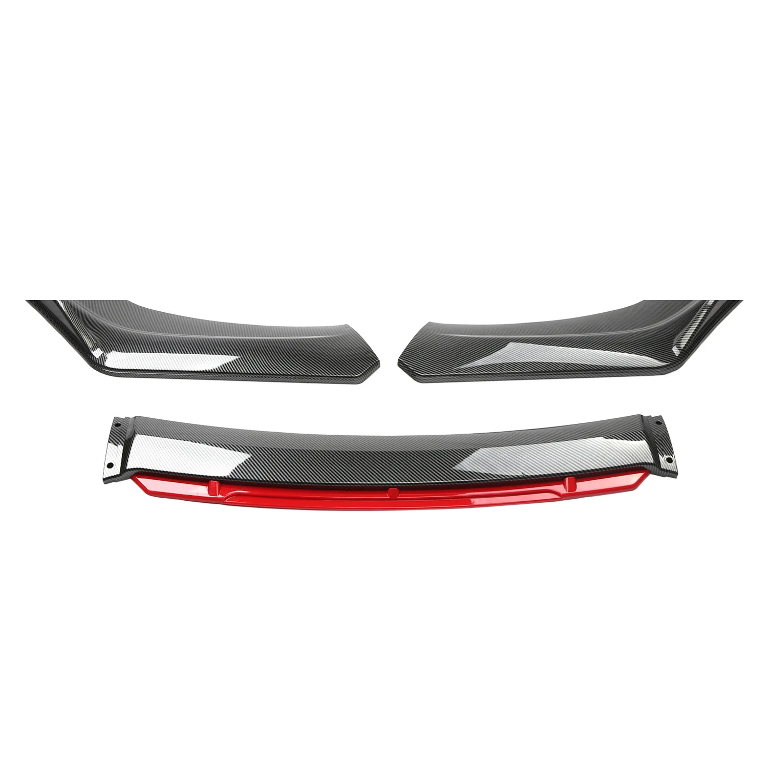 Car Front Bumper Lip Body Kit General 3-section Front Shovel Automobile 4-section With lip Surrounding Bumper auto exterior parts
