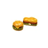 2pcs Simulation Kitchen Accessory 1:12 Hamburger Resin DIY Craft Decoration Miniature Fake Food Dollhouse Accessory 4