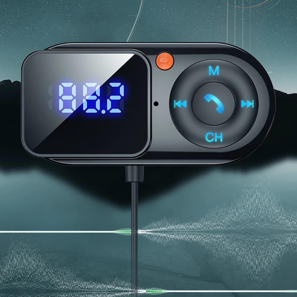Wireless Bluetooth 5.0 FM Transmitter Car Mp3 Player Handsfree Car Kit LCD Aux Audio USB Charge PD18W Accessories FM Modulat fm transmitter,car mp3 player