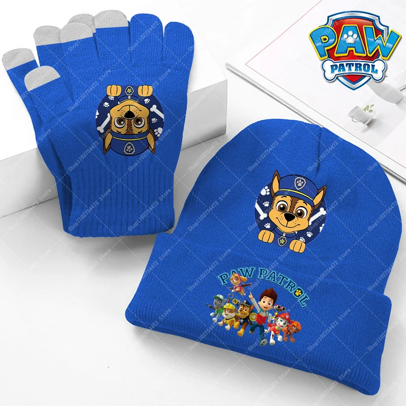 Nickelodeon Paw Patrol Ensemble Bonnet Et Moufles D'hiver Pour Petite Fille 2-4 Ans, Violet
