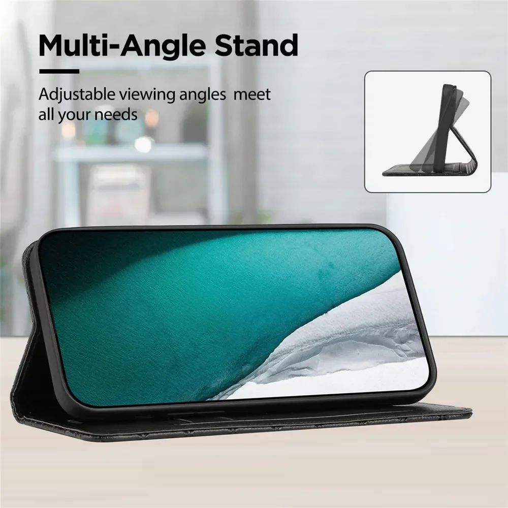 Premium Magnetic Leather Flip Case Wallet Cover