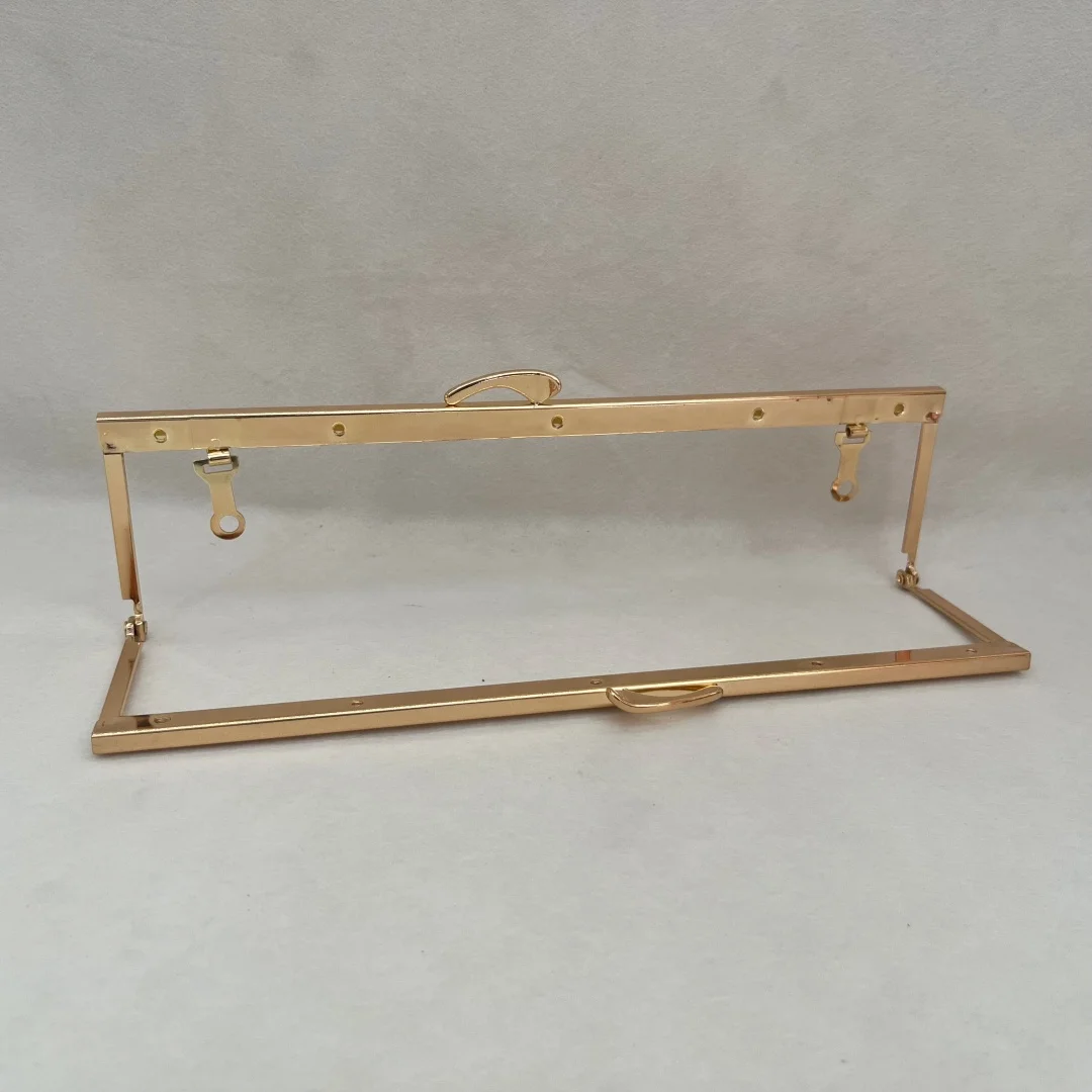 Kiss Lock Clasp Purse Frame with Chain Rings for Wallet Making Handbag Marriage Bag Closure Parts and Accessories with Screws
