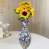 3D Puzzle Vase Flower Porcelain Design DIY Assembly Educational Toy Home Decoration House Arrangement Warming Christmas Gift Toy 2