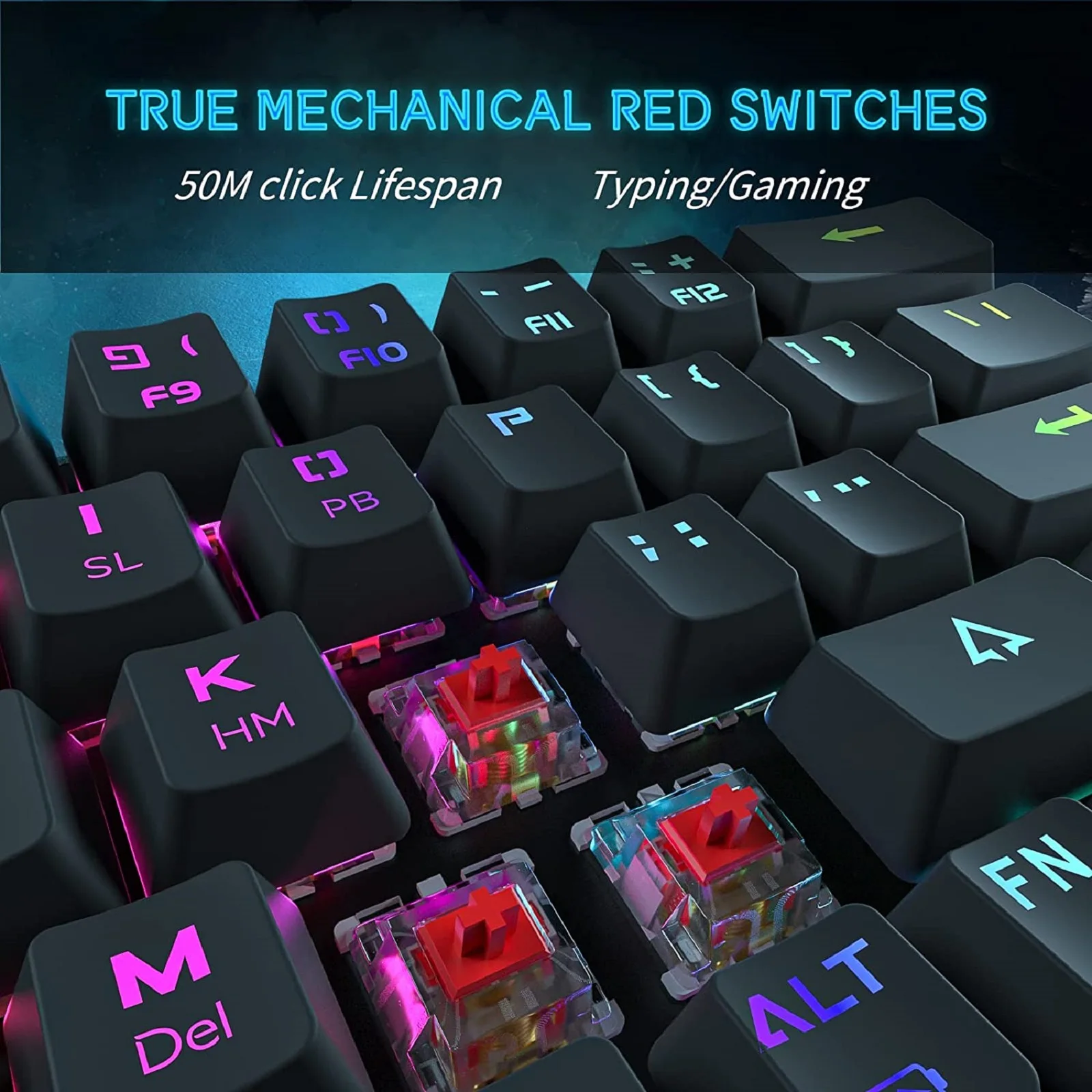 DIERYA 63 Keys Mechanical Gamer Keyboard 60% Mini Mechanical