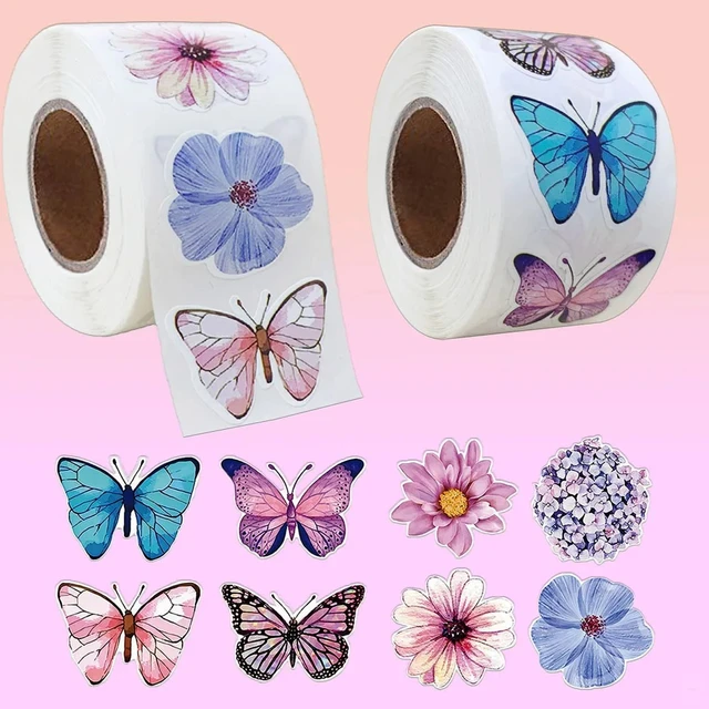 Butterflies and Flowers Stickers 1