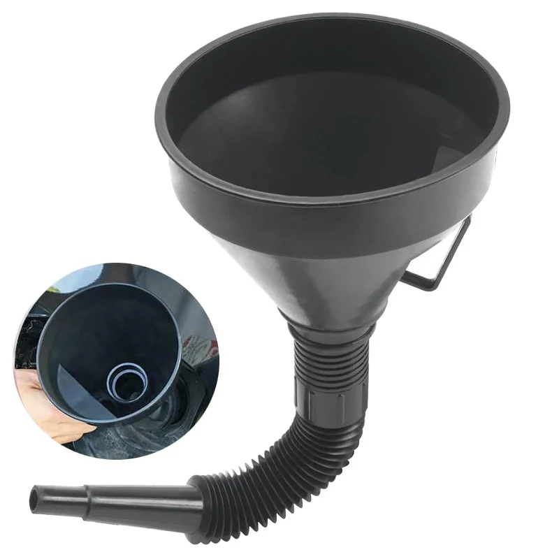 Car Motorcycle Refueling Funnel with Filter Funnel Mesh Oil Fuel Filter