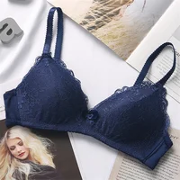 Soutien-gorge pour femmes, couverture lisse 3/4, grande Lingerie sans couture, sans fil, soutien-gorge Push Up, bonnet ABC, taille 70-90, hauts noirs et blancs 5
