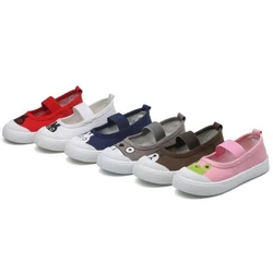 2022 Spring Kids Shoes Autumn Children's Casual Canvas Shoes Boys Sneakers Girls Soft Shoes Cartoon Animals Totoro Frog