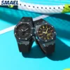 SMAEL 5Alarm Clock 2 Time Digital Watches 8088 Waterproof Men Watch Countdown Stopwatch Led Light Electronic Movement Wristwatch 3