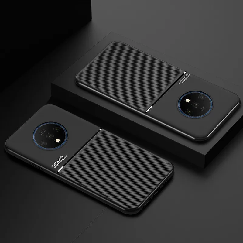 For Oneplus 7T Pro Case Luxury Magnetic Car Plate Cover For One plus 7 7 T  8 Pro Oneplus7T PU Leather Soft Coque Capa Fundas 3