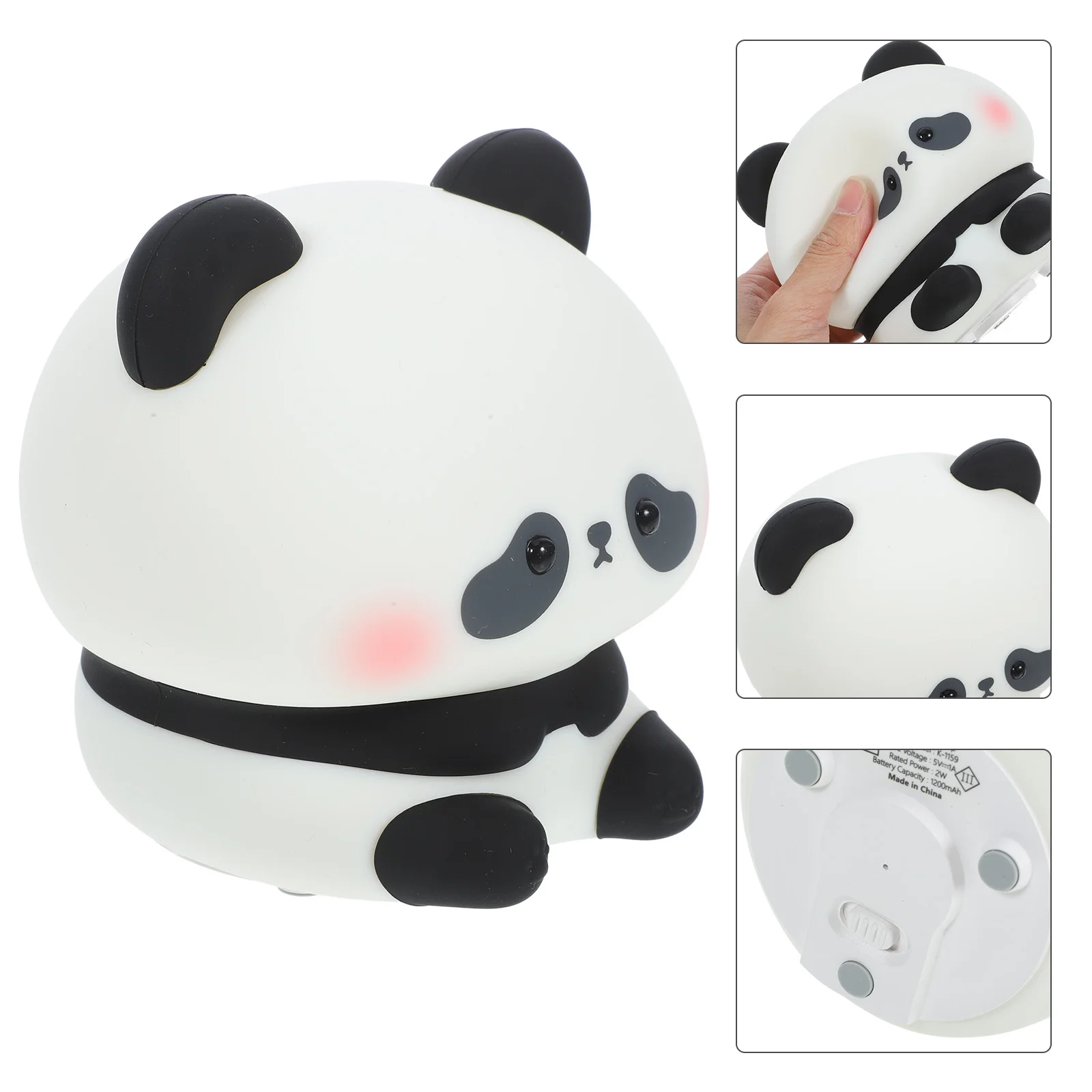

Силиконовая лампа для детской комнаты, 1 комплект, ночник с милым мультяшным рисунком панды, ночник для сна