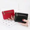 Women Mini Change Purses Leather Coin Purse Zipper Pouch Card Holder Wallet Kids Coin Pocket Wallets Key Chain Holder 2