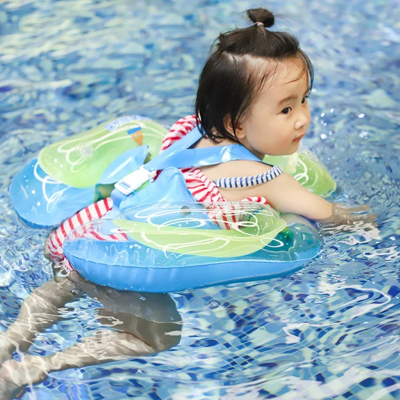 Inflatable Swim Ring Baby Swimming Ring Double Airbag Anti Roll And Anti Choke Swim Ring