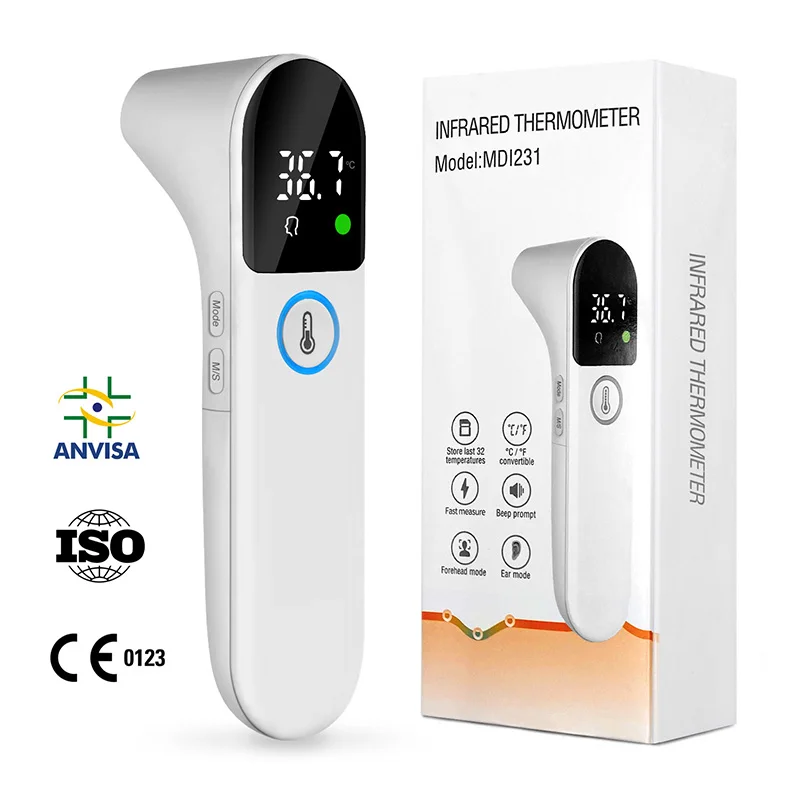 LED Contactless Infrared Thermometer Digital Electronic Ear Forehead Term&oacute;metro Infrarojo Medical Outdoor Home Body Thermometer forehead thermometer