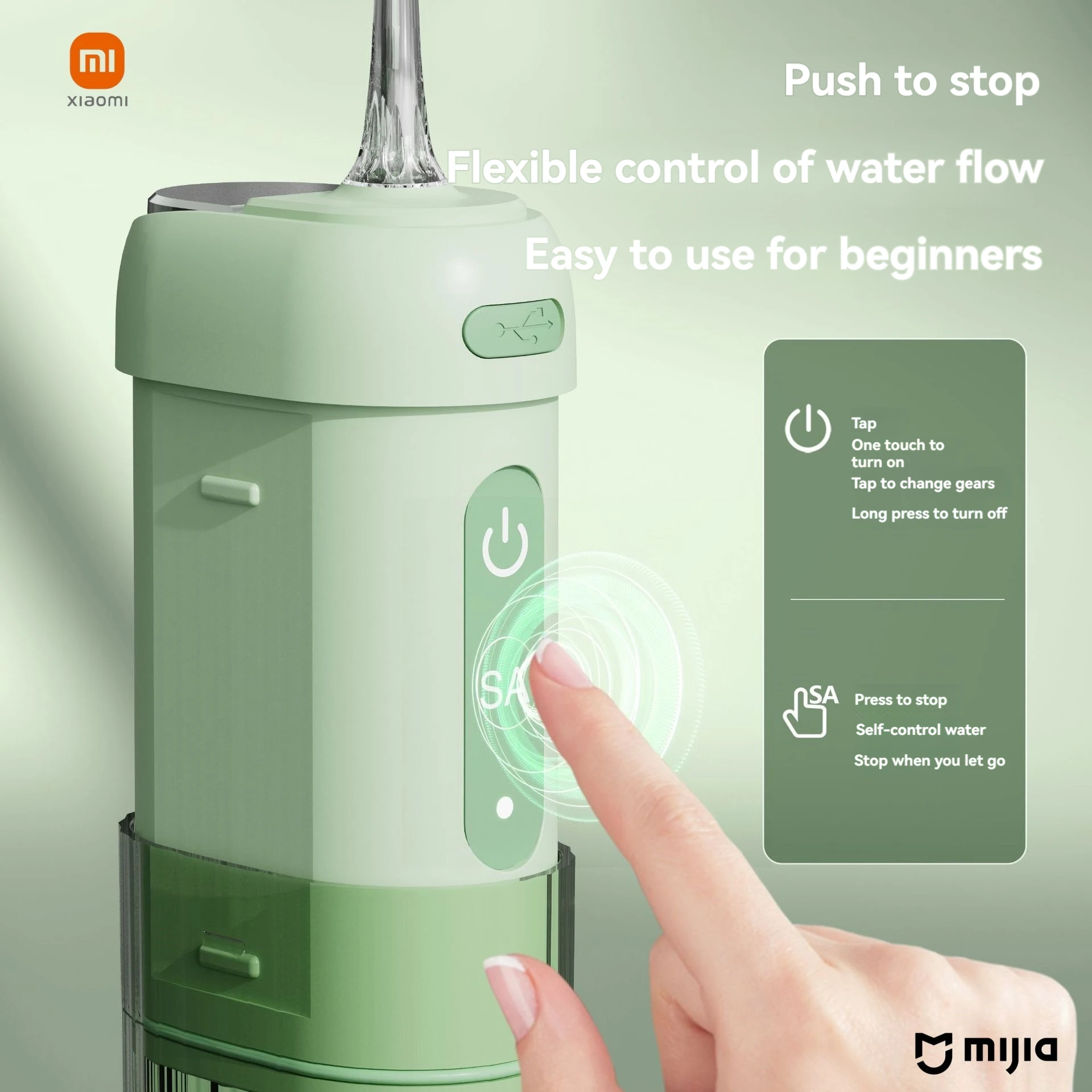 xiaomi mijia Portable Water thermos Floss Oral Irrigator 200ML Electric Tooth Cleaning Device 3 Modes Waterproof Irrigator oral irrigator dental cleaner water flosser