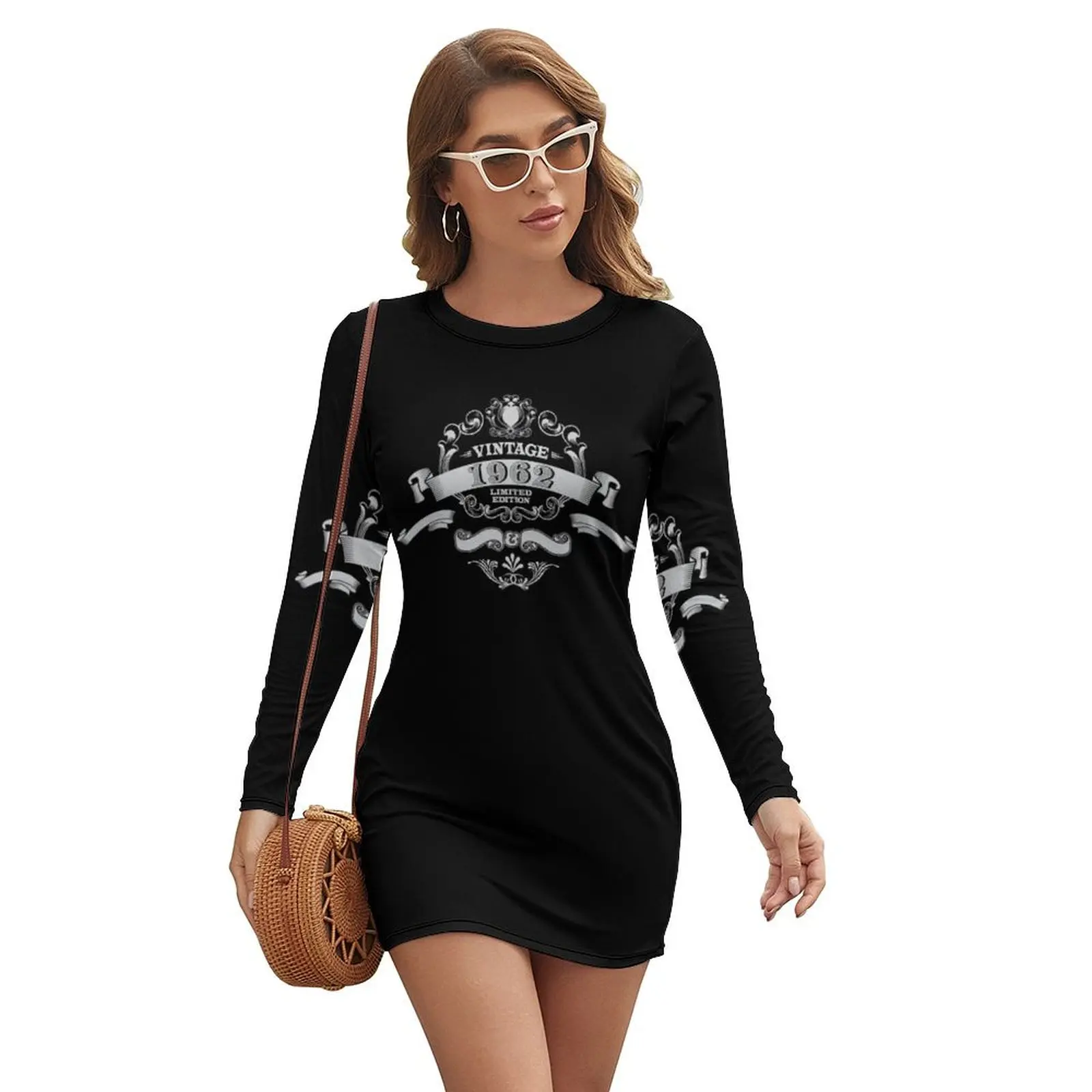 

Born in 1962 Long-sleeved Dress clothes Female dress dress korean style