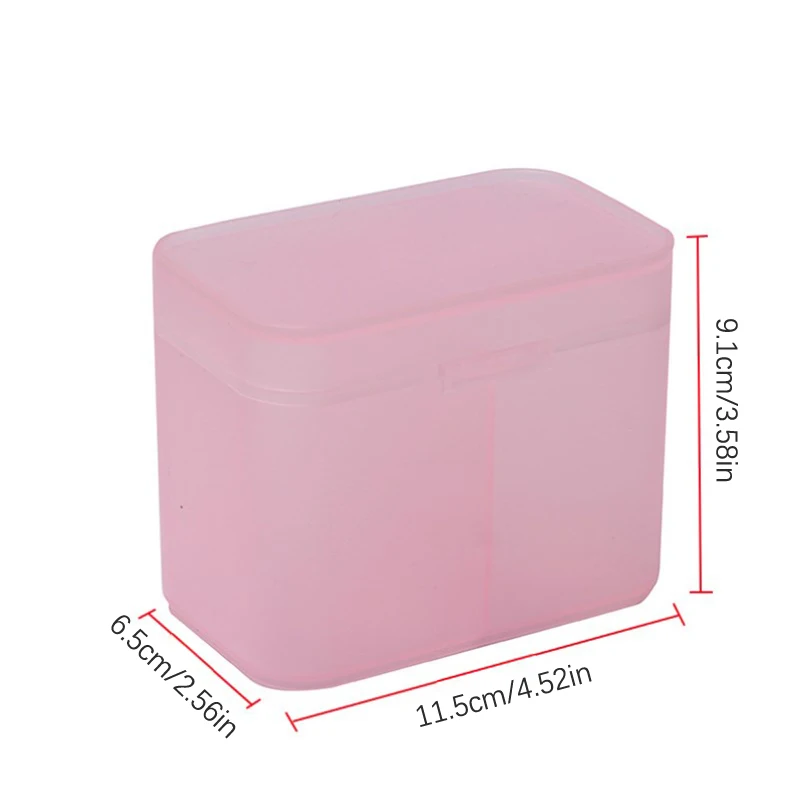 Cotton Pads Swab Nail Wipes Makeup Brushes Organizer Storage Box Holder Container Case Independent Double-Compartment 6