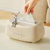 Creative Spring Tissue Box Ceramic Paper Towel Holder Paper Extractor Cute Rabbit Storage Box Household Napkin Holder 1