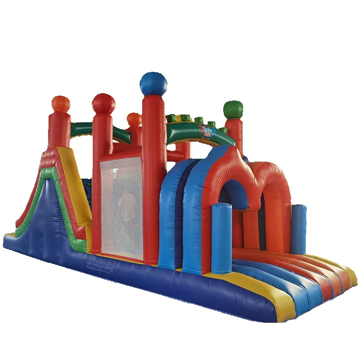 

Cheap Giant Kids House Adult Commercial Party Jumping With Soide Inflatable Obstacle Bouncer