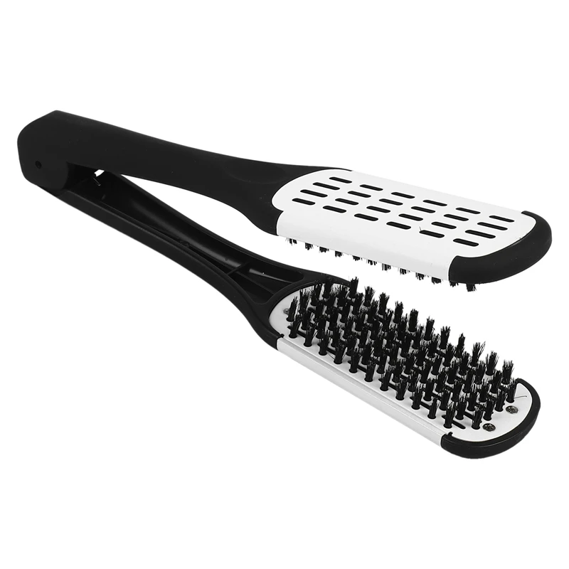 Professional Straightening Brush Hairdressing Tool Double-Sided Brush Hair Straightening