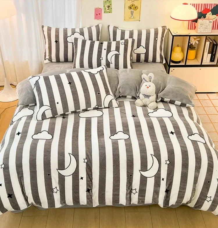 150x200cm Printed Plush Duvet Cover Winter Warm Constant Temperature AB Style Bed Sack Home Furnishing Children Bedding Article Se66ac981ef164f34b6e1bf6c7ff4aa9fW