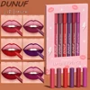 DUNUF 6Pcs Waterproof Matte Soft Lip liner Pencil Set Red Nude Purple Contour Lipstick Long-lasting Moisturizing Lips Makeup 1