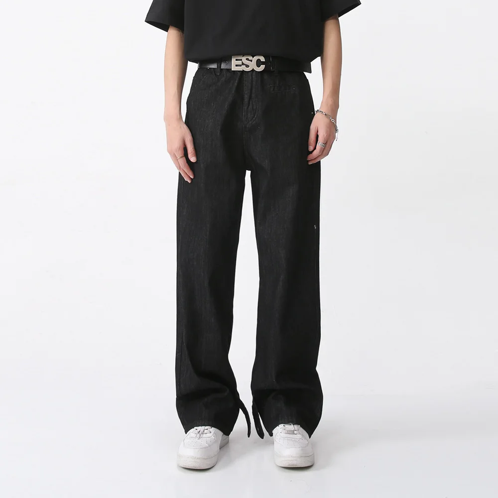 

New Male Net Celebrity Pants Denim Trousers for Men Fashion Loose Casual Jeans Male Korean Streetwear Vintage Denim Jeans Pants