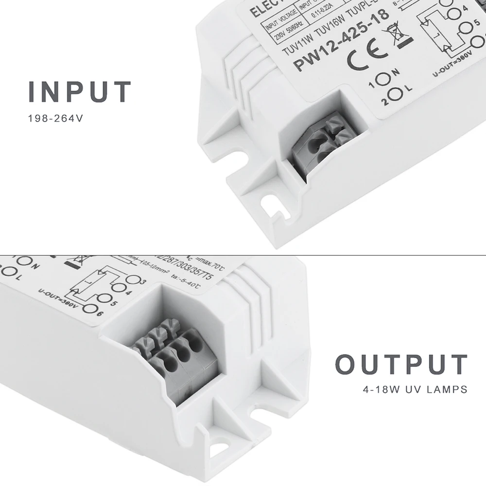 Electronic Ballast 10-18W 220V Universal For G23 G10q G5 UV Lamp UVC Tube Sterilizing Lamps