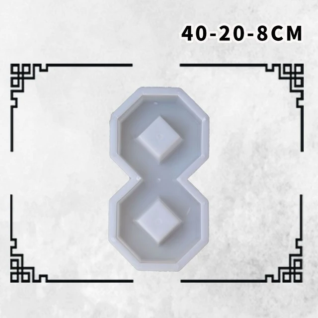 Fű Ültetési Cement Penész Fűnyíró Tégla Parkoló Közösségi Utcai Kert Tic-Tac-Toe - Image 4