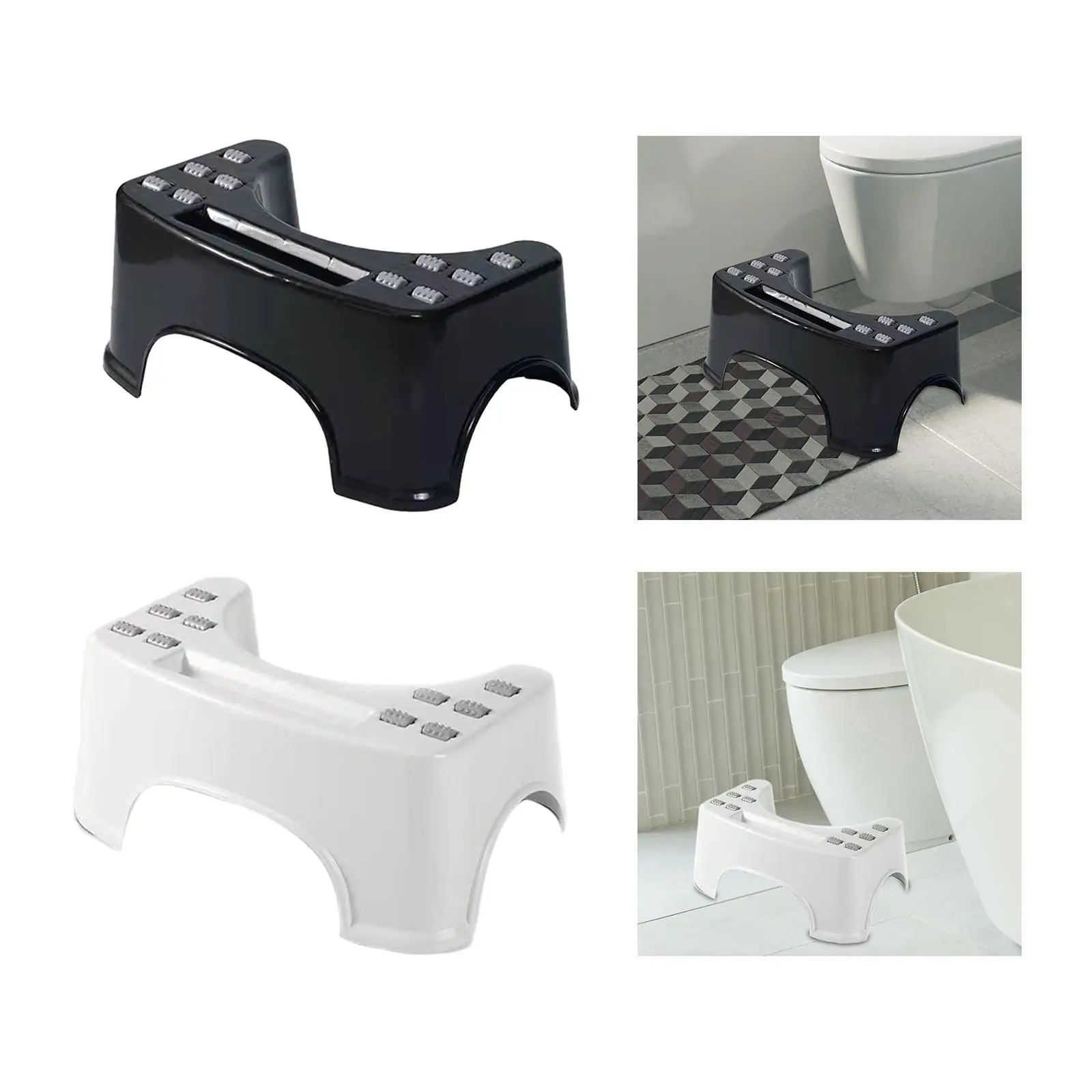 

Portable Foot Stool Under Desk Footrest Toilet Stool Foot Rest Cushion Toilet Stool for Bedroom Home Study Office Holiday Gifts