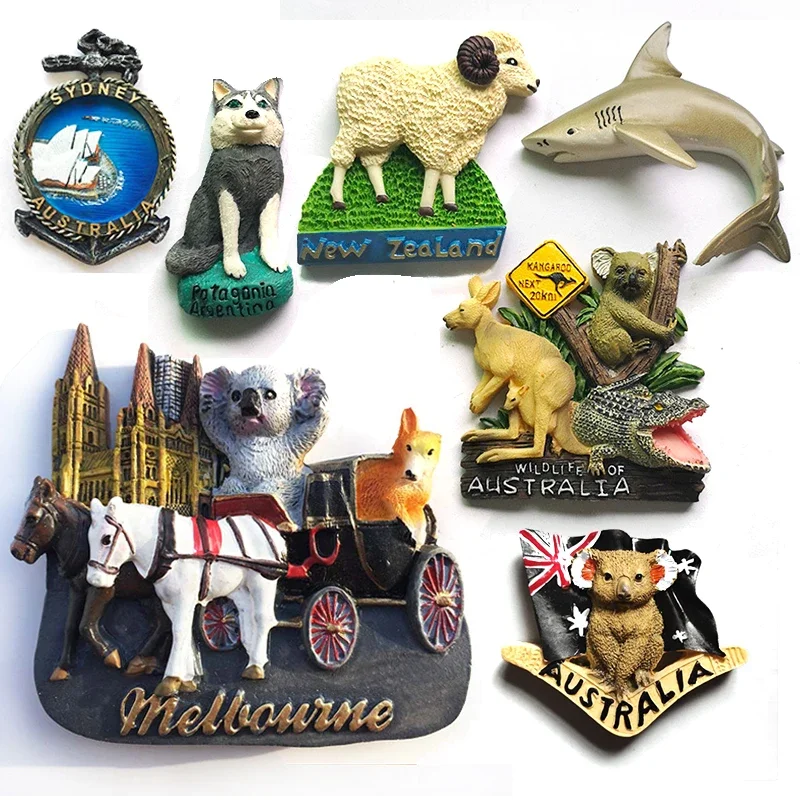 

Australia fridge magnet New Zealand Koala Husky Shark Tourism Magnets Melbourne Tourist Souvenirs Magnetic Refrigerator Stickers