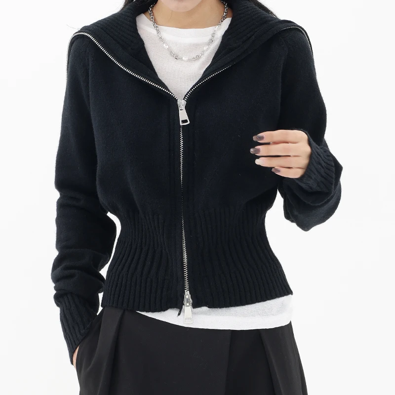 

Sandro Rivers Sweater Women's Cardigan Coat Winter 2022 New Design Sense Small Popular Lazy Long Sleeve Top