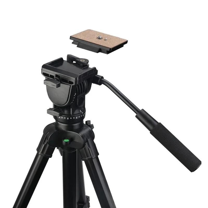 SA402 Black Hydraulic Gimbal Photography Tripod, Tripod 1.64m Load-bearing 6kg