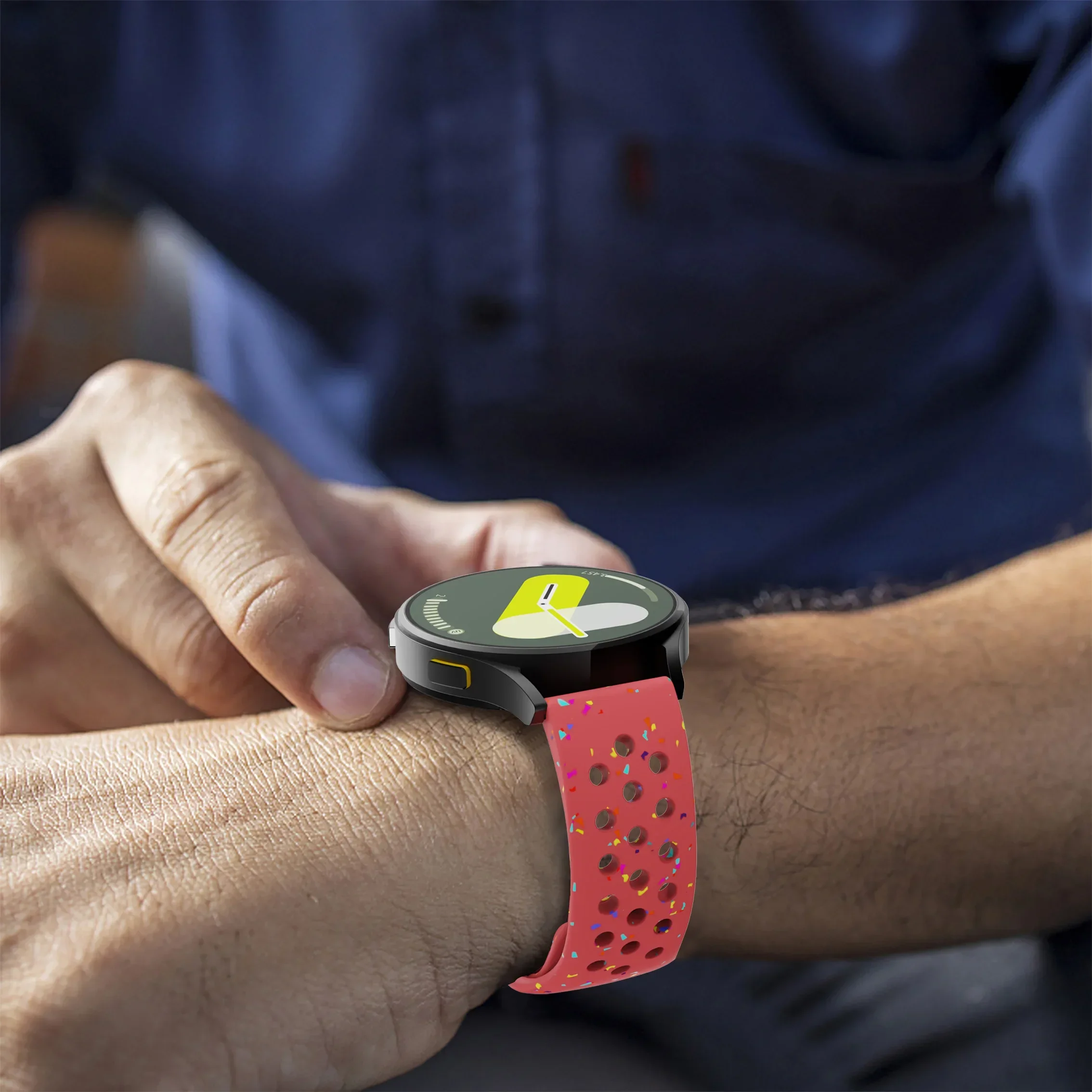 Silicone Sport Strap - 22mm Watchband Accessory