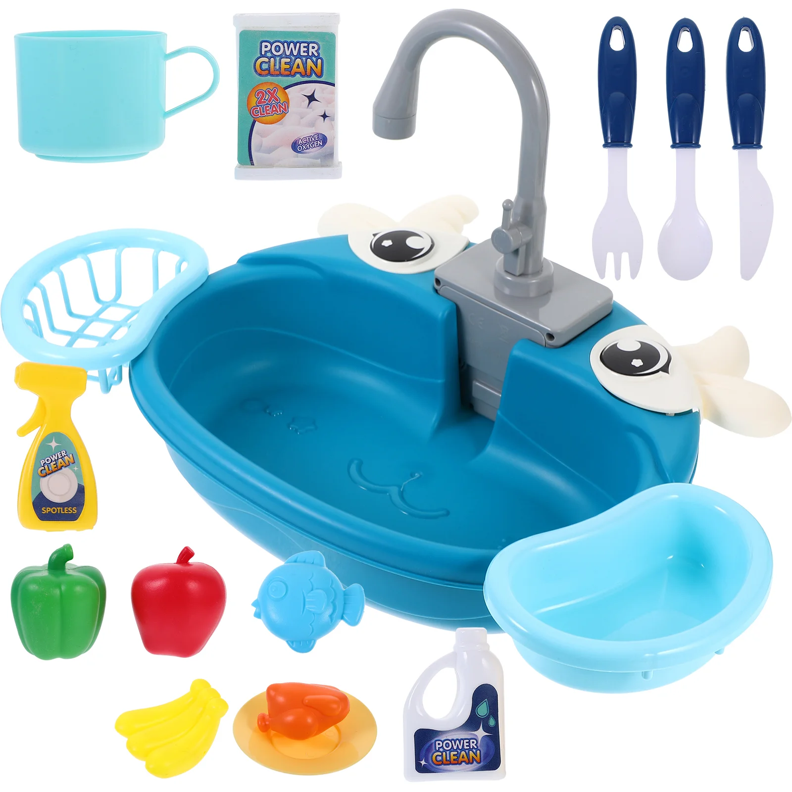 Kitchen Water Toy Play Sink with Running Toddler Electric Abs Child Parent-child Pretend