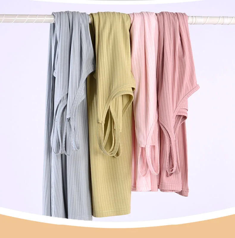 Frühling Sommer Hosenträger Nachthemd Modal Sexy Mid-Länge Hause Tragen Damen Nachthemd Lose Bodenbildung Kleid frauen Nachthemden – Detail 2