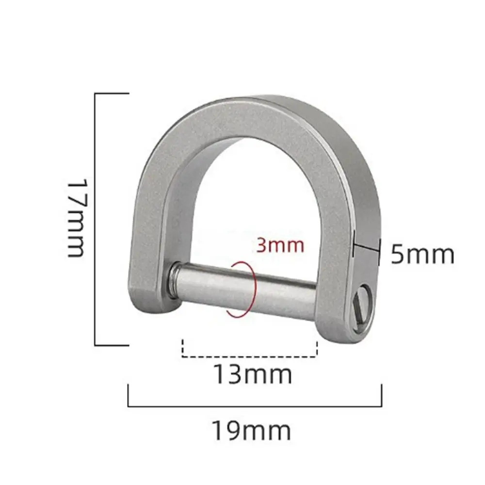 Titanium Alloy Outdoor Carabiner Hook and Bracelet Buckle Set