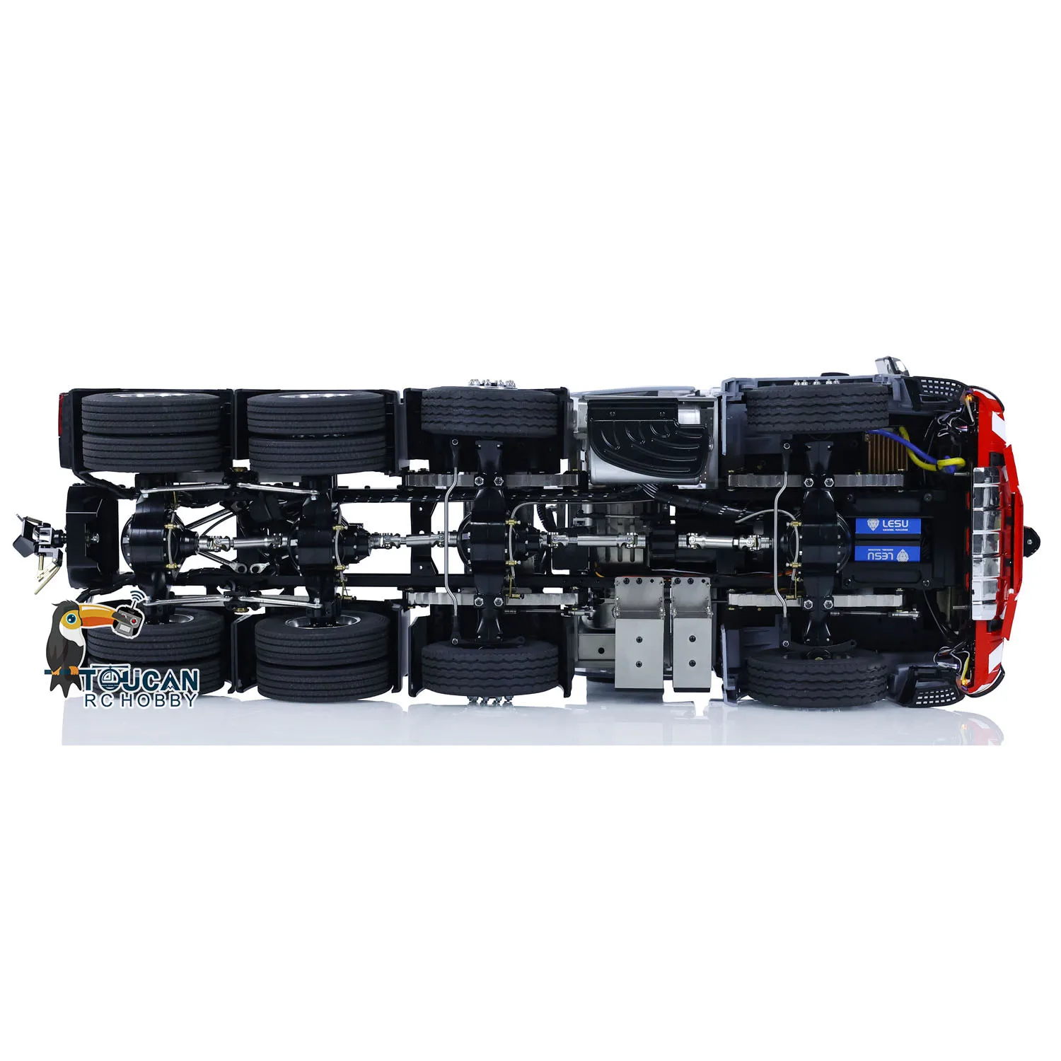 Toys DIY Painted LESU 1/14 Metal Chassis 8x8 RC Tractor Truck Remote Control Cars Smoke Sound Finished Machine Model for Boy 6