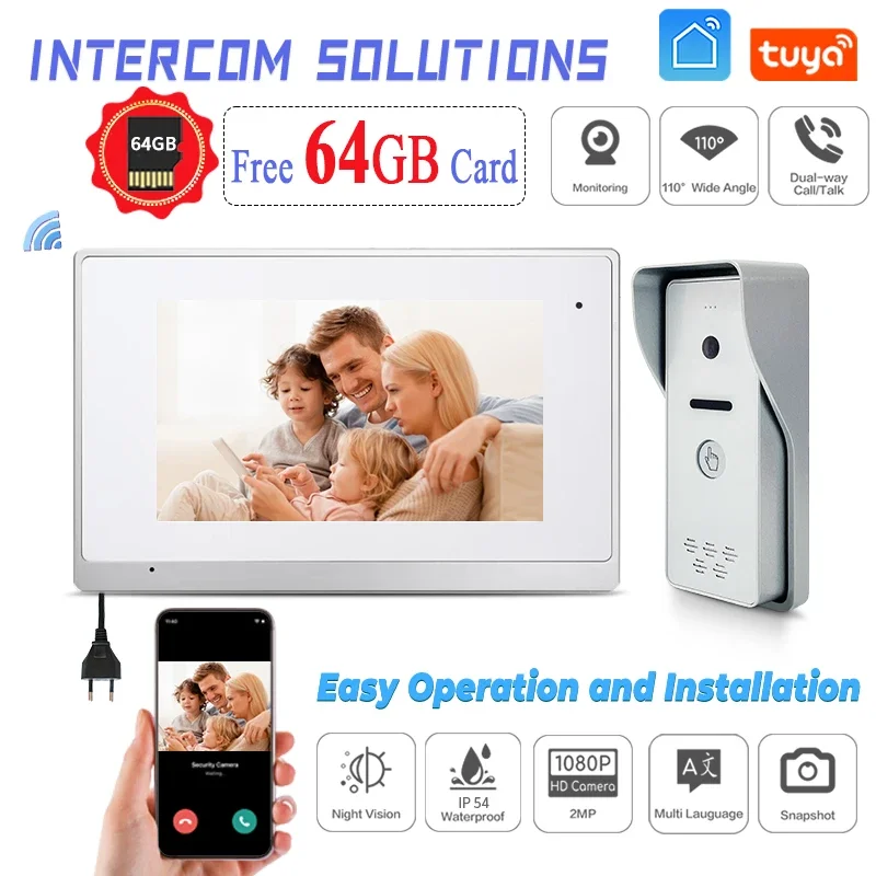

Competitive Price Door Intercom Hans Free Villa Apartment TCP/IP Protocol Video Door Phone Intercom System